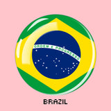 South America Countries Flag Magnet Fridge Argentina Brazil Chile Peru Flag Glass Refrigerator Magnets Stickers Home Decor Gift