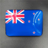 Creative Crystal Glass Nation Flag Fridge Magnet World Country Nation Flag Refrigerator Magnets Magnetic Stickers Resin Crafts