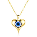 KALETINE Fashion Turkish Evil Eye Necklace Pendant 925 Sterling Silver Choker For Women Accessories Luck Friendship Jewelry Gift