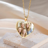 Sipuris Custom Photo Picture Necklace Stainless Steel Personalized Medallion Memory Pendant Necklace Jewelry Weddings Gifts