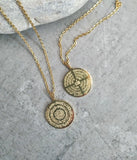 Ayatul Kursi Four Qul Necklace Unique Two Sided Surah Pendant 18k Gold Islamic Jewelry Eid Gift Gift for Women