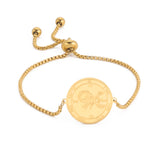 EUEAVAN Wicca Tetragrammaton Pentacle Bracelet Stainless Steel Magical Solomon Seal Pentagram Protection Sacred Amulet Jewelry