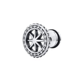 Punk Men's Trident Stud Earrings, Ancient Greek God Poseidon Neptune Earrings Stainless Steel Ear Gifts for Him Jewelry