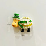 Irish Tourist Souvenirs Celtic Black-faced Goat Dingle Peninsula Town Tourist Souvenir Magnetic Refrigerator Magnet Fridge Stick