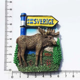 Europe Sweden 3D Fridge Magnets Tourism Souvenir Refrigerator Magnets Sticker Collection Handicraft Decoration Articles