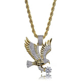 Ancient Egyptian Goddess Spread Wings Pendant Necklace Women Fashion Hip Hop Punk Amulet Jewelry Gift