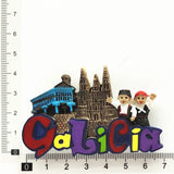 Europe Spain Mallorca Madrid Galicia 3D Fridge Magnets Tourist Souvenir Decoration Articles Handicraft Magnetic Refrigerator