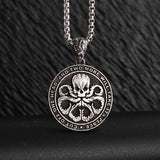 Retro Fashion Seven Angels Magic Circle Solomon's Seal Necklace Pendant Men's Lucky Amulet Jewelry