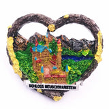 World Famous Resorts Travelling Souvenirs Fridge Magnets Germany Denmark Tourist Souvenirs Magnetic Stickers for Message Board