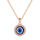 KALETINE Fashion Turkish Evil Eye Necklace Pendant 925 Sterling Silver Choker For Women Accessories Luck Friendship Jewelry Gift