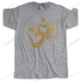 Men Cotton casual T Shirt Om Ohm Aum  Yogaer Buddhism Meditation Mandala Hinduism Hindu Sanskrit Zen bigger size Loose tops
