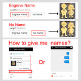 Personalized Boy Girl Necklace Custom Chain Name Mother Father Day Kid Family Gift For Women Men Stainless Steel Pendant Jewelry