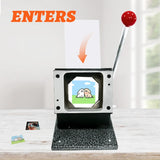 63.5x63.5mm Square Refrigerator Badge Press Machine with 1000 PCS Cardboard Magnet Parts for Fridge