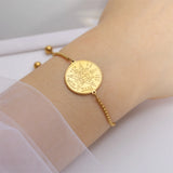 EUEAVAN Wicca Tetragrammaton Pentacle Bracelet Stainless Steel Magical Solomon Seal Pentagram Protection Sacred Amulet Jewelry