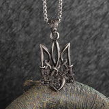 Retro Fashion Seven Angels Magic Circle Solomon's Seal Necklace Pendant Men's Lucky Amulet Jewelry
