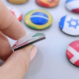 South America Countries Flag Magnet Fridge Argentina Brazil Chile Peru Flag Glass Refrigerator Magnets Stickers Home Decor Gift