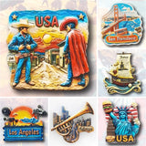 United States Souvenirs Boston Fridge Magnets Los Angeles America Chicago Grand Canyon Fridge Stickers Wedding Gifts