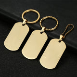 Custom Laser Engrave Photo Text Tag Key Chain Stainless Steel Personalized Name Date Key Ring  Anniversary Gift Daily Jewellery