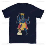 Hindu God Vishnu Graphic T Shirts Unique Cool Graphic Art High Quality Cotton T-shirt Men's Women's Unisex Outdoors Short-sleev