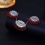 Luxury Retro Indian Crystal Bridal Jewelry Set Ethnic African Beads Tassel Jhumka Rhinestone Earrings Necklaces Sets Bijoux Gift