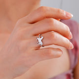 Cazador Trendy Animal Horse Women's Ring Stainless Steel Finger Rings Birthday Anniversary Couple Gift Jewelry 2024 Wholesale