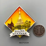 Country Fridge Magnets France Korea Japan Kyoto Thailand Myanmar Fridge Magnet Sticker World Travel Souvenir Magnetic