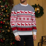 2025 Christmas Sweaters Women Men Boys Girls Matching Outfits Couples Kids Casual Knitwear Long Sleeve Jumpers Xmas Family Look