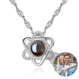 Custom Photo Necklace Projection Necklace with Picture I Love You 100 Languages Personalized Necklace Jewelry Gifts for Women