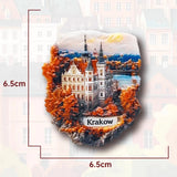 Europe Poland Krakow Warsaw 3D Fridge Magnets Tourism Souvenir Refrigerator Magnets Sticker Collection Handicraft Decoration