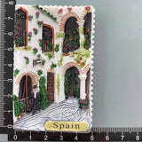 Spain Tourist Souvenirs Fridge Stickers Bilbao Cordoba Sevilla Ibiza Valencia Lanzarote San Sebastian Fridge Magnets Gifts