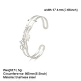 Name Custom Bangle Personalized Bracelet Family Cuff Kid Boy Gift For Men Father Women Couple Gold Color Stainless Steel Jewelry