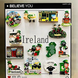 Irish Tourist Souvenirs Celtic Black-faced Goat Dingle Peninsula Town Tourist Souvenir Magnetic Refrigerator Magnet Fridge Stick