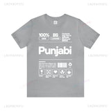 Punjabi Ingredients-Punjabi Shirt Desi Tee Funny Indian Gift Unisex Cotton T-Shirt Gift for Punjabi Desi Apparel Punjabi Pride