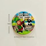 Irish Tourist Souvenirs Celtic Black-faced Goat Dingle Peninsula Town Tourist Souvenir Magnetic Refrigerator Magnet Fridge Stick