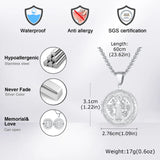 Vnox Stainless Steel Free Photo Custom Necklace For Women Men,Can Open Round Photo Box Pendent,Jewelry Gifts To Husband Wife