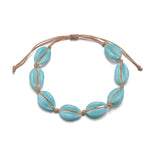 Luminous Acrylic Conch Beaded Anklets For Women Men Rope Chains Weaving Adjustable Ankle Bracelet Beach Jewelry Foot Accessories