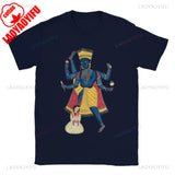 Hindu God Vishnu Graphic T Shirts Unique Cool Graphic Art High Quality Cotton T-shirt Men's Women's Unisex Outdoors Short-sleev
