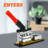 63.5x63.5mm Square Refrigerator Badge Press Machine with 1000 PCS Cardboard Magnet Parts for Fridge