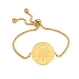 EUEAVAN Wicca Tetragrammaton Pentacle Bracelet Stainless Steel Magical Solomon Seal Pentagram Protection Sacred Amulet Jewelry