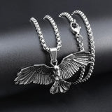 Ancient Egyptian Goddess Spread Wings Pendant Necklace Women Fashion Hip Hop Punk Amulet Jewelry Gift