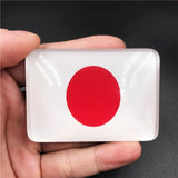 Creative Crystal Glass Nation Flag Fridge Magnet World Country Nation Flag Refrigerator Magnets Magnetic Stickers Resin Crafts