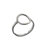 fashion Stainless Steel U Shape Geometric rings for women Simple Horse Shoe adjustable open rings Jewelry gifts 2024	Fashion Sta