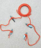 Sarbloh Dumala Kesh Hair Shashtar Kara SIKH Kaur Singh Khalsa Taksali Orange OO1