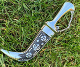 Stunning Stainless Steel Ceremonial SIKH Siri Sahib Black Singh Kaur design MK6