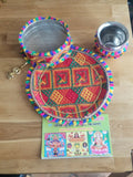 Hindu Fast Worship Karva Chauth Vrat Thali Set Special Pooja Karwa Vrata Katha F