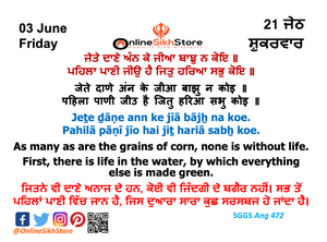 03 June - Friday - 21 Jeth - Hukamnama