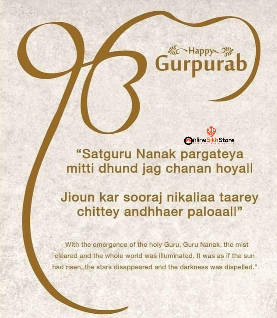 Happy Gurpurab - Baba Nanak's Birthday 27 November 2023