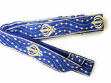 Sikh Singh Kaur Khalsa Adjustable Gatra Belt for Siri Sahib or Kirpan Blue SSS5