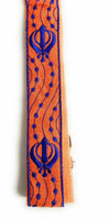 Sikh Singh Kaur Khalsa Adjustable Gatra Belt for Siri Sahib or Kirpan Orange SS2