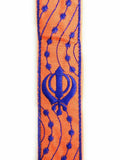 Sikh Singh Kaur Khalsa Adjustable Gatra Belt for Siri Sahib or Kirpan Orange SS2